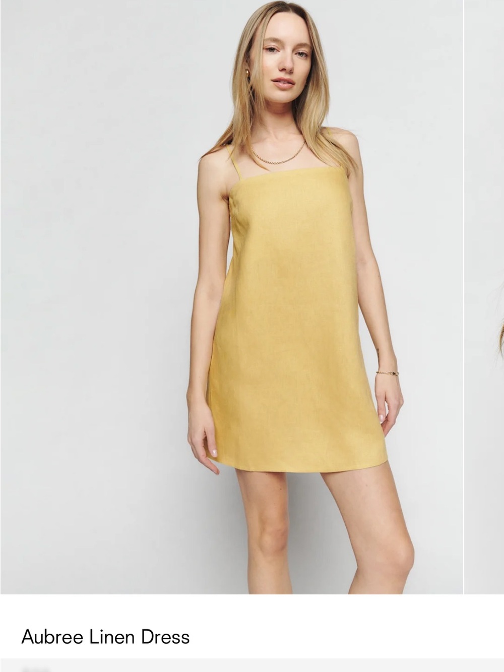 Reformation Aubree Linen Dress